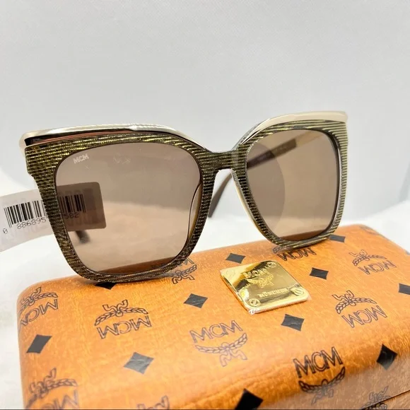 MCM | Accessories | Mcm Sunglasses New Authentic Unisex Gold  display picture 3